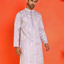Men Embroidery Long Kurta-image-56