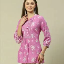 Women Floral Print Fitted Top-picture-17