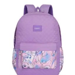 Girls Cartoon Print Backpack with Zip Closure-image-33