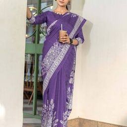 Women Floral Print Saree-image-61