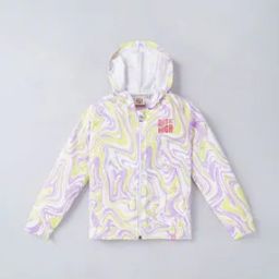 Sustainable Marble Print Hooded Jacket-picture-28