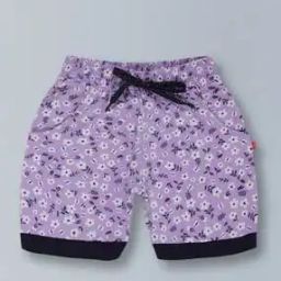Floral Print Shorts with Elasticated Drawstring Waist-picture-3
