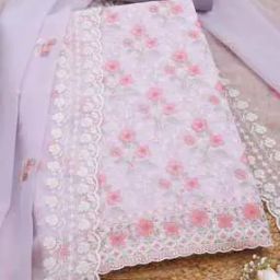  Women Floral Unstitched Dress Material-image-55