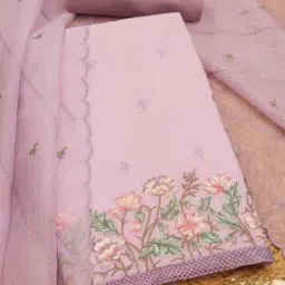  Women Embroidery Unstitched Dress Material-image-50