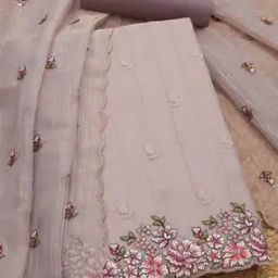  Women Floral Unstitched Dress Material-image-39