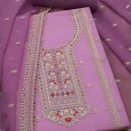  Women Embroidery Unstitched Dress Material-image-95