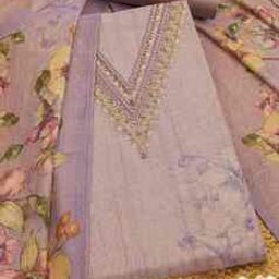 Women Floral Unstitched Dress Material-image-89