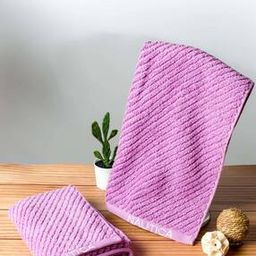 Set of 2 Striped High-Absorbent Hand Towels-image-96