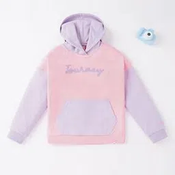 ed-a-mamma Girls Colourblock Hoodie with Applique-picture-9