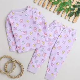 Girls Printed T-Shirt & Joggers Set-image-62