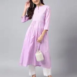 Women Embroidered Flared Kurta-image-92