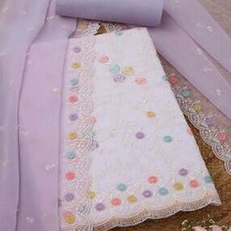 Women Embroidered 3-Piece Unstitched Dress Material-image-56