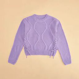 Girls Self-design Pullover-13