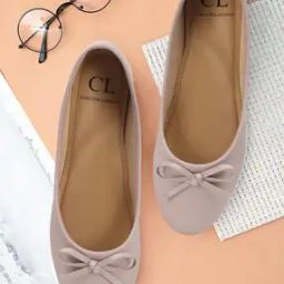 Women Ballerinas with Bow Accent-image-3