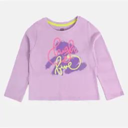 Girls Typographic Print Round-Neck Top-picture-53