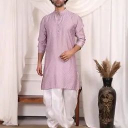 Men Stylised Fit Long Kurta-35