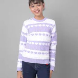 Girls Embellished Crew-Neck Sweater Dress-22