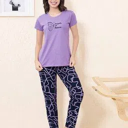 quira Women Printed T-Shirt & Pyjamas Set-picture-16