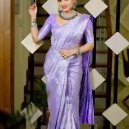 Pure Banarasi Silk Saree With Blouse Piece -image-3