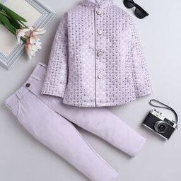 Boys Embellished Blazer & Trousers Suit Set-image-27