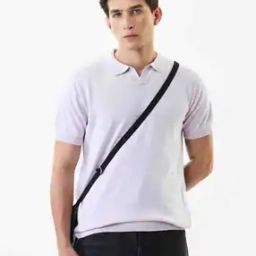 snitch Men Lounge V-Neck Cotton Polo T-Shirt-picture-3
