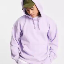Men Oversized Fit Hoodie with Kangaroo Pocket-image-86