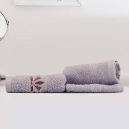 Set of 3 500 GSM Embroidered Face Towels with Hand Towel-picture-34