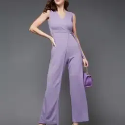 Women Jumpsuit with Waist Tie-Up-image-60