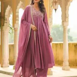 janasya Women Embellished & Embroidery Flared Kurta Set-picture-40