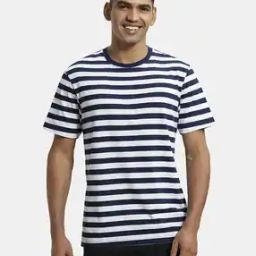 2715 Super Combed Cotton Rich Striped Round-Neck Half Sleeve T-Shirt-picture-19