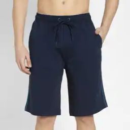 9426 Super Combed Cotton Rich Regular Fit Solid Shorts with Side Pockets-image-4