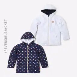 Reversible Hooded Puffer Jacket with Slip Pockets-picture-15