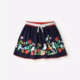 Floral Print Skirt with Drawstring Waist-image-30