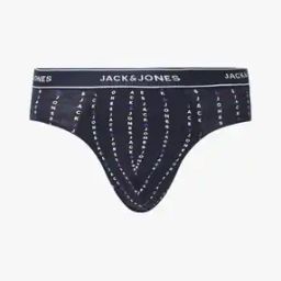 Typographic Print Briefs with Elasticated Waistband-image-27