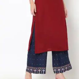 Foil Print Ankle-Length Palazzos-image-15