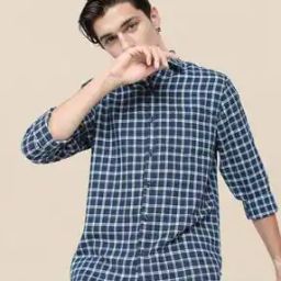 Men Checked Slim Fit Shirt-image-45