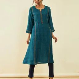 Women Geometric Print A-Line Kurta-picture-16