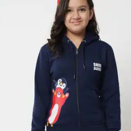 Printed Zip-Front Hoodie-22
