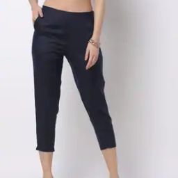 Textured Pants with Elasticated Waist-image-47