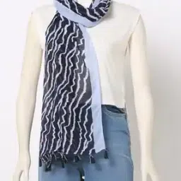 Printed Stole with Tassels-image-30