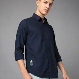 Men Regular Fit Shirt with Patch Pocket-image-49