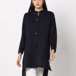 Button-Down Shrug with Mandarin Collar-39