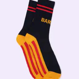 Men Barca Pattern Mid-Calf Length Socks-image-12