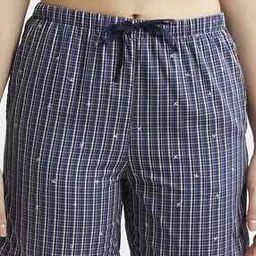 Checked Mid-Rise Shorts-image-117