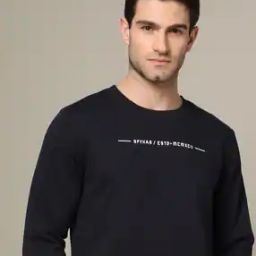 Men Brand Print Slim Fit Sweatshirt-image-99