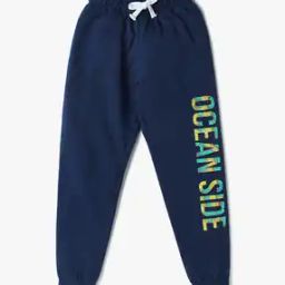 Boys Typographic Print Regular Fit Joggers-picture-26