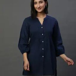 Women Pintuck Straight Kurti-image-26
