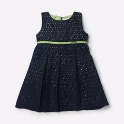 peppermint Schiffli Embroidered Fit & Flare Dress-picture-0