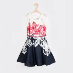 Floral Print Fit & Flare Dress-image-89