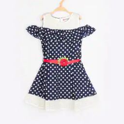 Polka-Dot Print A-line Dress-40